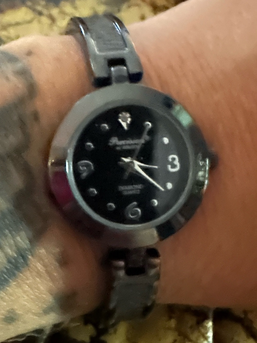 Black Stainless Steel Women's Bracelet Watch